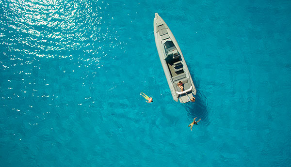 Tour by boat and swimming at secluded beaches